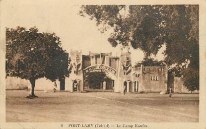CPSM TCHAD "Fort Lamy, le camp Koufra"