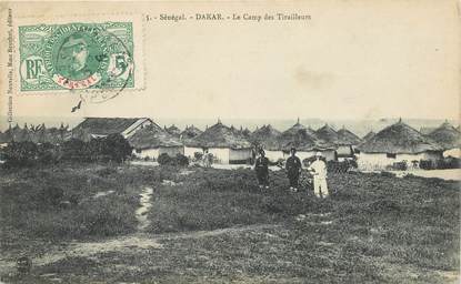 CPA SENEGAL "Dakar, le camp des Tirailleurs"