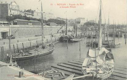 .CPA FRANCE 17 "Royan, Façade du port et grands hôtels"