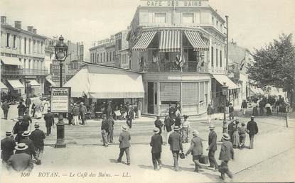 .CPA FRANCE 17 "Royan, Le café des bains"