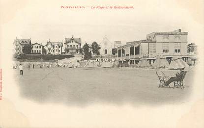 .CPA FRANCE 17 "Pontaillac Royan, La plage et la restauration  "