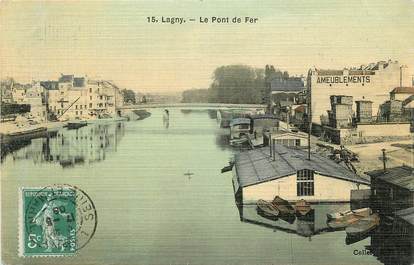 CPA FRANCE 77 "Lagny, le Pont de Fer"