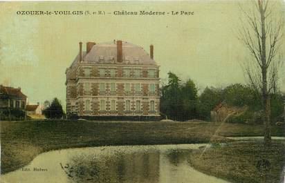 CPA FRANCE 77 "Ozouer le Voulgis, Chateau moderne, le Parc"