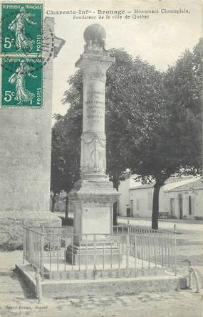 .CPA  FRANCE 17 "  Brouage, Monument Chameplain"