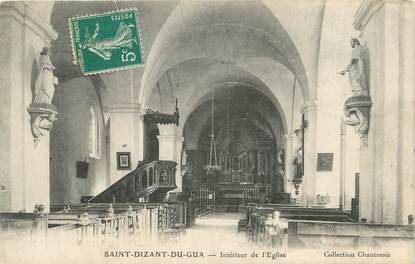 .CPA  FRANCE 17 " St Dizant du Gua, Intérieur de l'église"