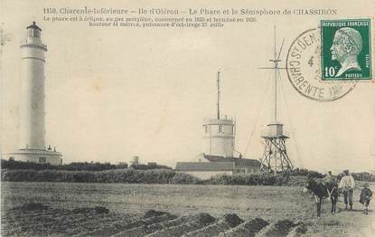 .CPA  FRANCE 17 " Ile d'Oléron, Phare et sémaphore de Chassiron"
