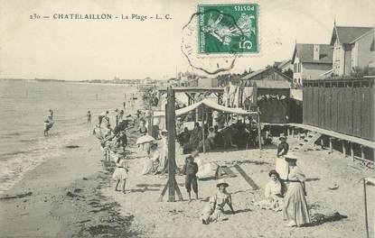 .CPA   FRANCE 17 " Chatelaillon, La plage"