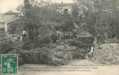 CPA FRANCE 34 "Les Bords du Lez après le cyclone, 1907"