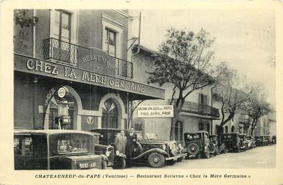 CPA FRANCE 84 "Chateauneuf du Pape, restaurant Bellevue Chezz la Mère Germaine"