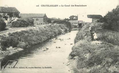 .CPA   FRANCE 17 " Chatelaillon,  Le canal des Boucholeurs"