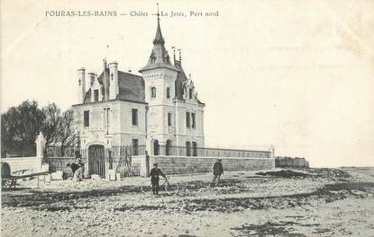 .CPA   FRANCE 17 " Fouras les Bains, Châlet, la jetée "