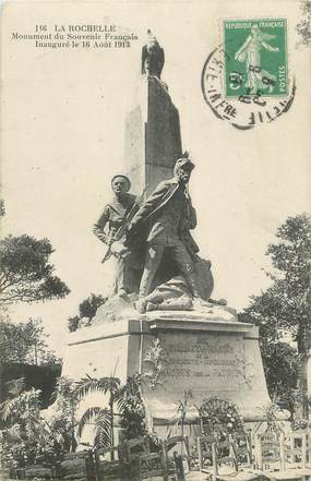 .CPA  FRANCE 17 "La Rochelle, Monument du Souvenir Français" /Guerre de 1870