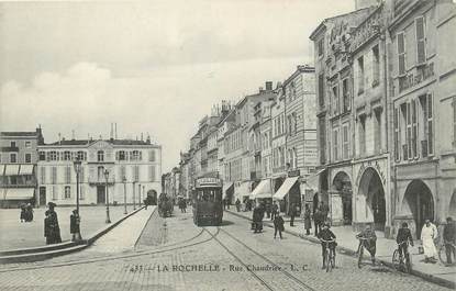 .CPA  FRANCE 17 "La Rochelle, Rue Chaudrier" / TRAM