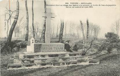 .CPA  FRANCE 85 "Soullans, Monument de Louis de Larochejaquelein"