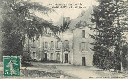 .CPA  FRANCE 85 "Marillet, Le château"