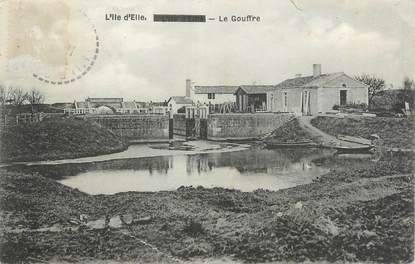 .CPA  FRANCE 85  "Ile d'Elle, Le Gouffre"