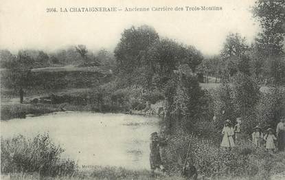 .CPA  FRANCE 85  "La Chataigneraie, Ancienne carrière des Trois Moulins"