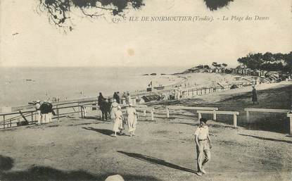 .CPA  FRANCE 85  "Ile de Noirmoutier, La plage des dames"