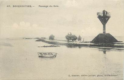.CPA  FRANCE 85  "Ile de Noirmoutier, Passage du Gois'