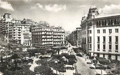 CPSM ALGERIE  "Alger, Hotel des Postes et Bld Laferrière"