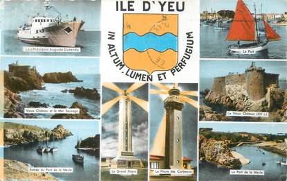 .CPSM  FRANCE 85  " Ile  d'Yeu, Vues" 