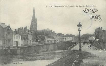 .CPA FRANCE 85  " Fontenay le Comte, Le quartier du pont neuf"