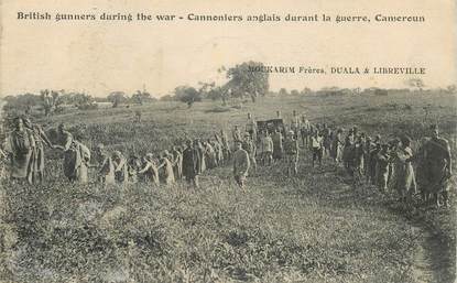 CPA CAMEROUN "Cannoniers anglais durant la guerre"