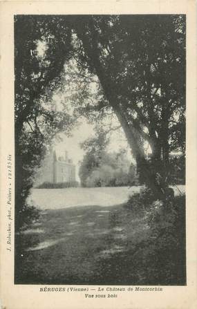 .CPA FRANCE 86  " Béruges, Le château de Montcorbin"