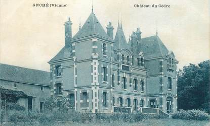 .CPA FRANCE 86  " Anché, Château du Cèdre"