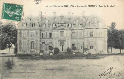 . CPA FRANCE 86 " Canton de Monts, Château de Purnon"