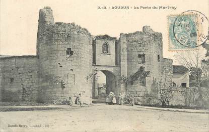 . CPA FRANCE 86 " Loudun, La porte du Martray"