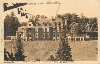 . CPA FRANCE 86 " Croutelle, Château de la Motte"