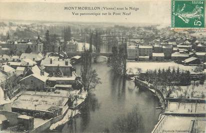 . CPA  FRANCE 86 " Montmorillon, Vue panoramique sur le pont neuf"