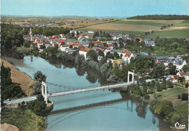 . CPSM  FRANCE 86 " Les Ormes, Vue aériennne"