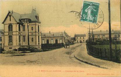 CPA FRANCE 61 "Le Mesle sur Sarthe, avenue de la Gare"