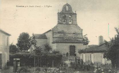 . CPA  FRANCE 32 "Crastes, L'église"