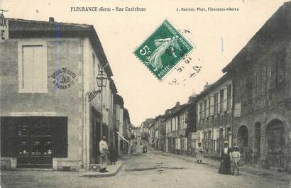 . CPA FRANCE 32 " Fleurance,  Rue Castelnau"