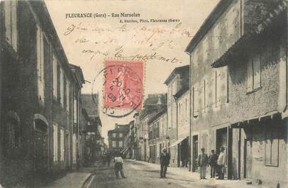 . CPA FRANCE 32 "  Fleurance,  Rue Marselan"