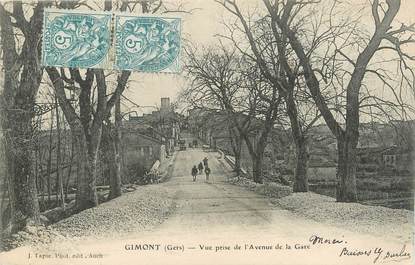 . CPA FRANCE 32 "  Gimont, Vue prise de l'Avenue de la gare"