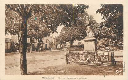 . CPA FRANCE 32 "Montpézat,, Place du monument aux morts"
