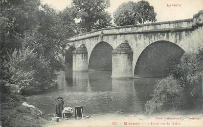 . CPA FRANCE 32 "Mirande, Le pont sur la Baïse"