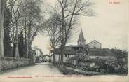 32 Ger . CPA FRANCE 32 "Masseube, Entrée de la ville et église"