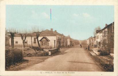 . CPA FRANCE 32 "Riscle, Rue de la Rivière"