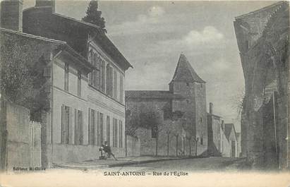 . CPA FRANCE 32 "St Antoine, Rue de l'église"