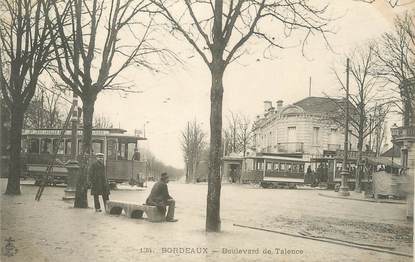 . CPA FRANCE 33 "Bordeaux, Boulevard de Talence" / TRAM