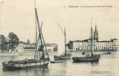. CPA FRANCE 33 "Libourne La Dordogne et le Quai du Priourat"