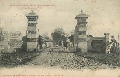 . CPA FRANCE 33 "Montussan, Entrée du Domaine de Ferrand"
