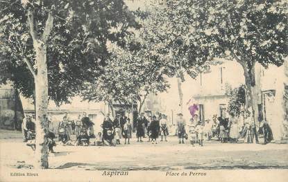 . CPA FRANCE 34 "Aspiran, Place du Perrou"