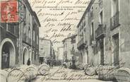34 Herault . CPA FRANCE 34 "Adissan, Avenue de Pézénas et rue de la Place"