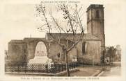 34 Herault . CPA FRANCE 34 "Alignan du Vent, Vue de l'église et le monument des combattants 14-18"